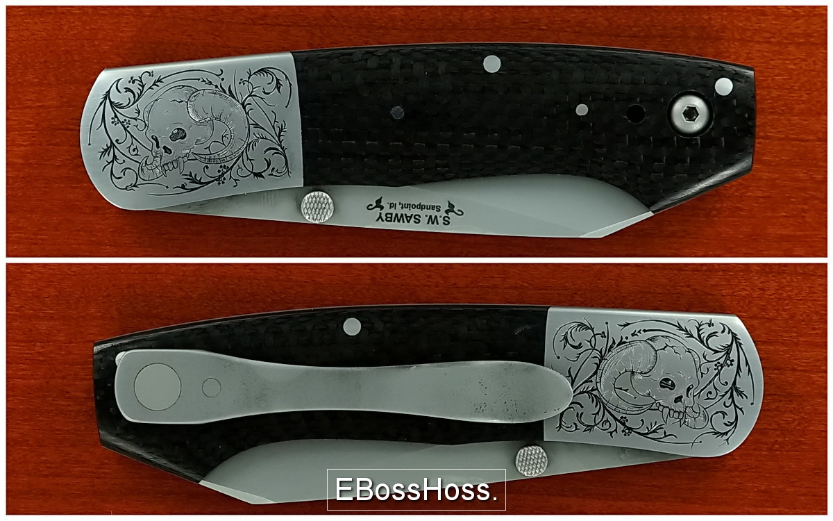 Scott Sawby Combat Utility     Engraved by Tom Ferry